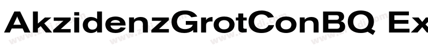 AkzidenzGrotConBQ Ex字体转换
